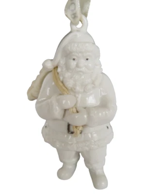Pandora 2013 Ceramic Santa Claus Christmas Present Pouch Tree Ornament In Box  - Image 1 of 4