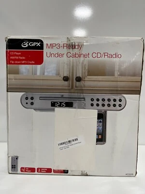 GPX KC220S MP3-Ready Under Cabinet CD Player/Radio - Image 1 of 4