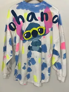 Disney Spirit Jersey XS Summer Splash Lily & Stitch Ohana Scrump Colorful Vacay - Picture 1 of 17