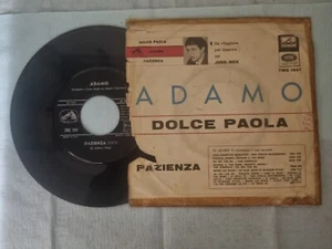 Disco vinile 45 giri Adamo " Dolce Paola " La voce del padrone - Foto 1 di 2