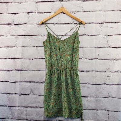 VIX PAULA HERMANNY Top Womens Small Pullover Tunic Silk Paisley Sleeveless - Image 1 of 4