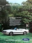 1983 Ford Mustang It's More Than A Convertible It's A Mustang Vintage Print Ad