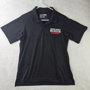 5.11 Tactical Polo Shirt Men Medium Black Orange County Health Hazmat Short Slee - Picture 1 of 8