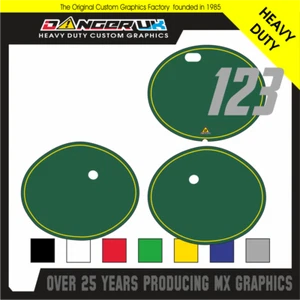 Suzuki RM 125 -400 1980 MX Motocross backgrounds Number Board graphics decals - Picture 1 of 1