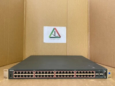 Conmutador de enrutamiento Ethernet Nortel 4548GT-PWR Gigabit PoE con soporte (IVA incluido) Foto 1 de 4