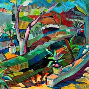 L'angolo del giardino Claudio Malacarne Opera SERIGRAFIA Firmata Numerata 50x50 - Imagen 1 de 1