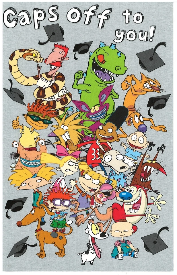 2017 Caps Off to You! Nickelodeon Graduation Card 5743139 WG09017-03M - Image 1 of 4