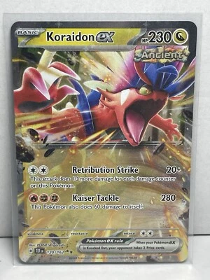 Koraidon ex 120/162 Pokemon Sv05: Temporal Forces Double Rare Holo - Image 1 of 2