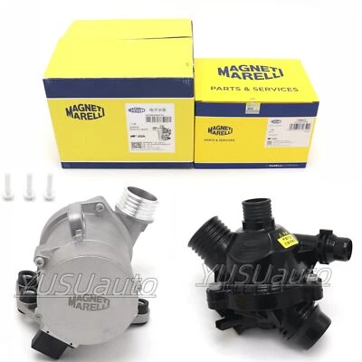 Bomba de agua con termostato y perno OEM Marelli para BMW 325i 328i 528i 530i 11517586925 Foto 1 de 4