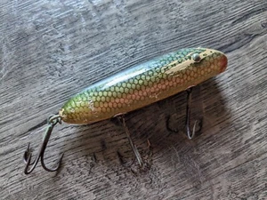 Vintage Wood South Bend BASS ORENO Fishing Lure 3 5/8" Cup Hook Holders - Picture 1 of 9