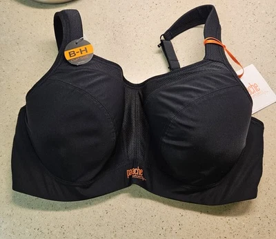 PANACHE 5021 Black Wired Sports Bra 34DD NWT - Image 1 of 4
