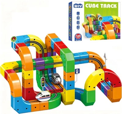 Clickrail Electric Train Set, Flexible Race Track, 3D Embedded Layouts Train...  - Image 1 of 4