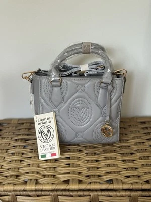 Valentino Orlandi Handbag Light Grey With Shoulder Strap Gold Hardware NWT - Image 1 of 4