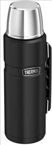 Thermos Stainless Steel King Flask with Handle Black 1.2L Portable Outdoor New - Picture 1 of 2