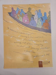 Original Vintage Teaching Tolerance Muhammad Ali Poster by Whitney Sherman - Picture 1 of 11