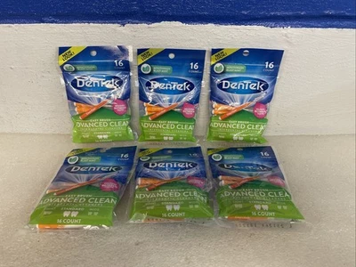 Limpadores interdentais DenTek Easy Brush Advanced padrão 16 unidades lote de 6 pacotes - Imagem 1 de 4
