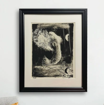 Impresión original firmada a mano por Marc Chagall con certificado de autenticidad y +$3.500 USD de valoración Foto 1 de 4