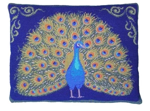 Fei Collection Peacock Display Tapestry Needlepoint Kit - Picture 1 of 4