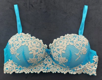 NOVO Sutiã Intimissimi Pretty Flowers Modelo Sofia Turquesa 36B (Reino Unido e EUA)/80B (UE) - Imagem 1 de 4