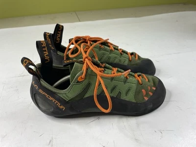 La Sportiva Tarantulace Men's Climbing Shoes Size 43.5 US 10.5 Men’s Olive/Tiger - Image 1 of 4