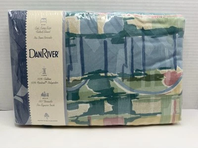 Dan River California King Fitted Sheet No-Iron Percale Cotton Blend Kalahari New - Image 1 of 4
