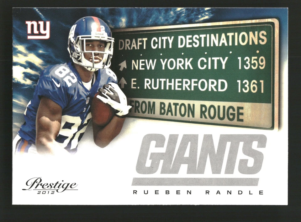 Rueben Randle 2012 Panini Prestige #26 Draft City Destination New York Giants - Image 1 of 2
