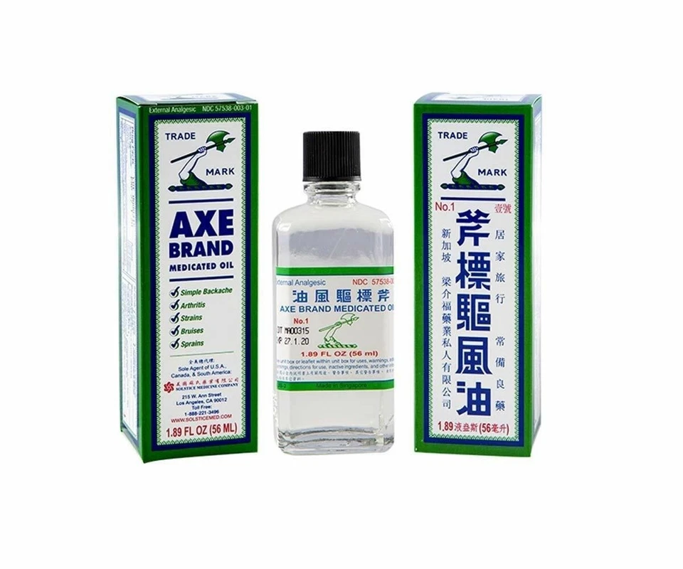 Aceite medicinal universal marca Axe 56 ml alivio de picaduras de insectos dolor de cabeza frío Foto 1 de 1