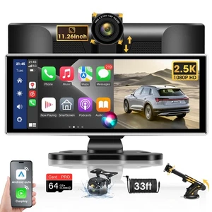 2025 Exclusive 11.26'' Portable Wireless Apple CarPlay Screen for Car & Andro... - Picture 1 of 8