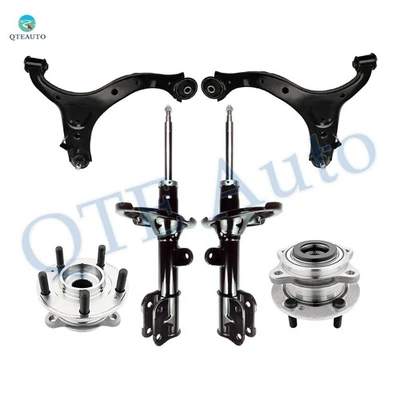 Brazo de control inferior 6 piezas F rótula-buje de rueda-puntal para Hyundai Santa FE 2007-2009 Foto 1 de 4