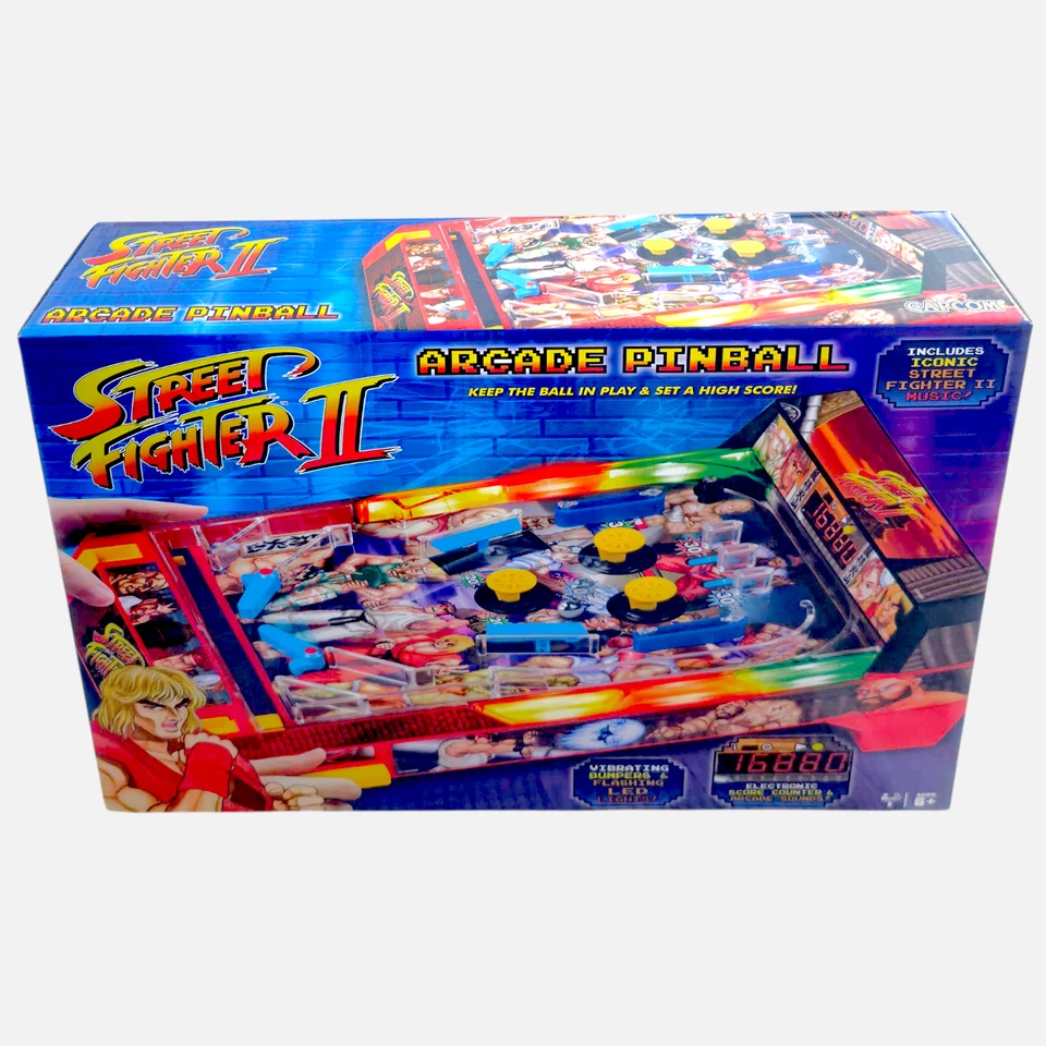 Street Fighter II Arcade Pinball - Jogo de mesa leve e som jogos de embaixador - Imagem 1 de 4