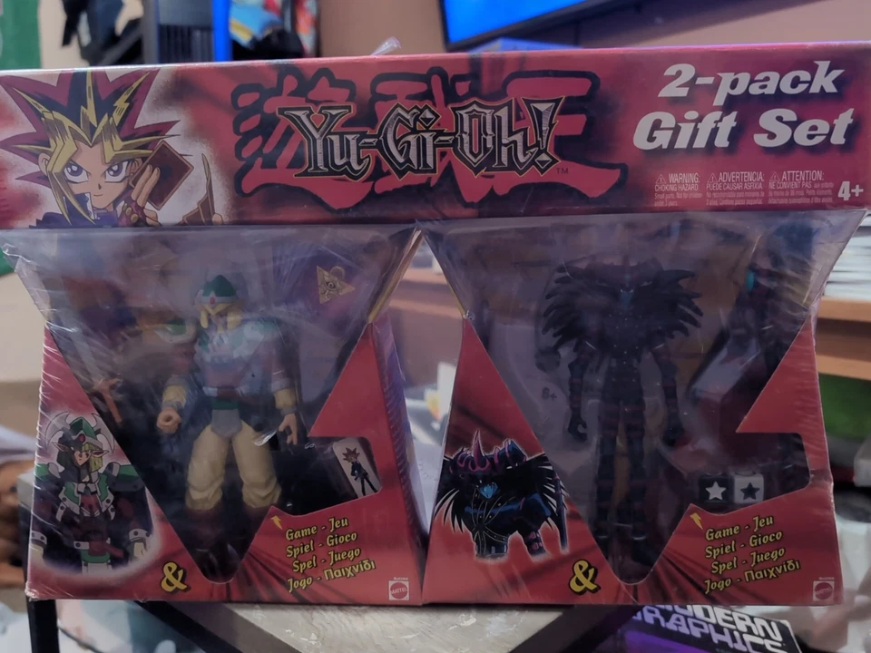 Yugioh 2002 Mattel 2-pack Gift Set Celtic Guardian & Magician of Black Chaos