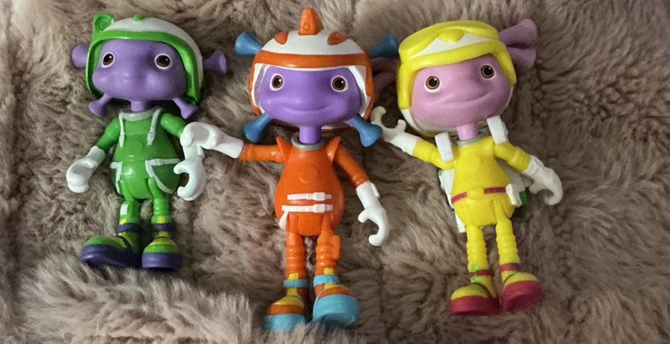 Floogals 2017 Toys Fleeker Flo Boomer 3 дюйма фигурки инопланетян лот из 3 + рюкзак - Изображение 1 из 4