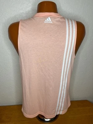 Womens Adidas Athletic Workout Tank Top Sleeveless T-Shirt Large L Peach - Изображение 1 из 4