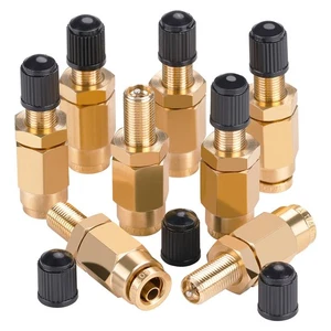 8 Pcs 1/4 Inch Inflation Schrader Valve w/ Push to Connect for 1/4" OD Air Line - Picture 1 of 7