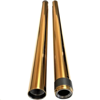 Pro-One Performance 39mm Fork Tubes - 26.25in. - Gold Motorcycle Street Bike - Image 1 of 4