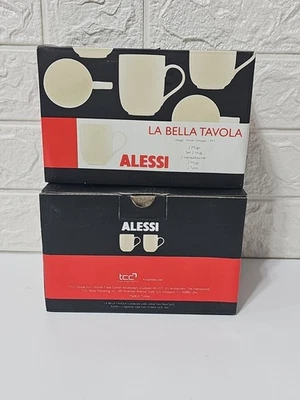 Lot Of 4 ALESSI La Bella Tavola COFFEE MUGS Ettore Sottsass 1993 NEW Foto 1 de 4