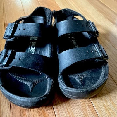 Birkenstock Niños Arizona con Correa Trasera EVA Ajuste Estrecho Negro EE. UU. C13 - UE 31 Foto 1 de 4