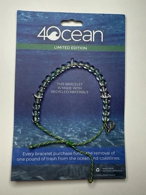 Pulsera Manglares 4Ocean - Edición Estuarios Verdes - Pulsera Limpieza Oceánica Foto 1 de 2