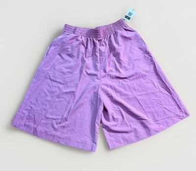 Pantalones Cortos Bon Worth Talla L Rosa Malva Cintura Elástica 12” Entrepierna Nuevos con Etiquetas Hechos en EE. UU. Foto 1 de 4