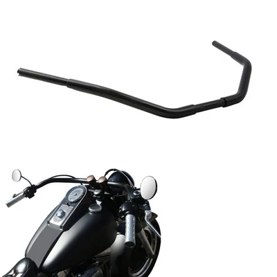 Manillar de barra de grasa de elevación de 3,5" apto para Harley Sportster XL Softail Dyna Road King Foto 1 de 4