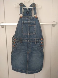 Gap Denim Overall Dress Girls Size Large 10 Adjustable straps, Exc Condition - Picture 1 of 15