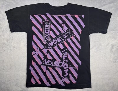Volcom Black T Shirt Purple Pink Graphic Women’s Size  Size Small - Image 1 of 4