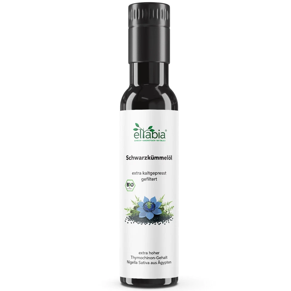 Bio Schwarzkümmelöl 250ml 1000+ Thymochinon | Ägypten Samen Deutschland gepresst - Bild 1 von 4