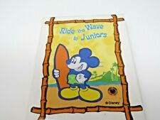 Disney Ride the Wave to Juniors Movie Pin Button Mickey Mouse Surfboard