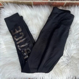 Justice Black and Silver Graphic JUSTICE High Waisted Leggings - Picture 1 of 3