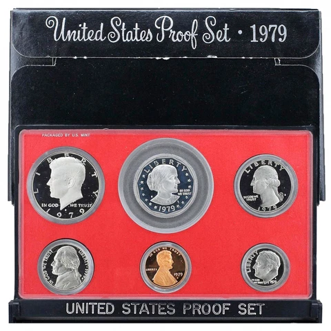 1979 S Proof Set Original Box All 6 Coins Type 2 US Mint Cover