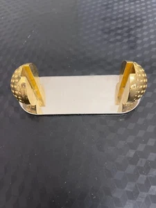 NUEVO Soporte para Tarjetas de Visita para Pelota de Golf De Colección, Oro Electroplateado DEPORTIVO - Imagen 1 de 5