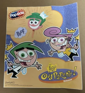 SUPER RARO POSTER GELATO GENITORI ABBASTANZA STRANI VINILE ADESIVO GHIACCIOLO WOW! RARO - Foto 1 di 2