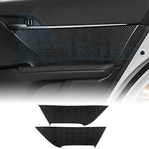 For Toyota Camry 2018-2024 Rear Door Anti-Kick Panel Trim Carbon Fiber Sticker - Imagen 1 de 9
