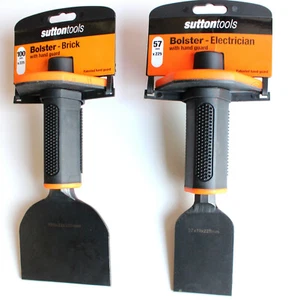 2 X Sutton Bolsters with hand guard Trade Tools brick Free postage Special - Picture 1 of 3